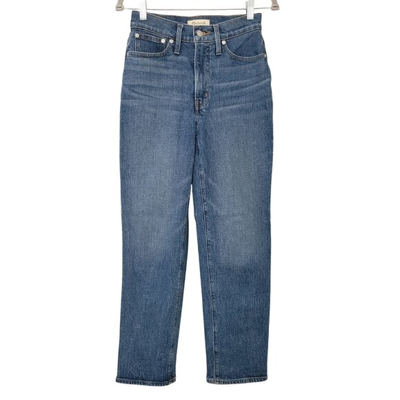 Madewell The Perfect Vintage Straight Jean in Mayfield Wash Womens Size 25 - Picture 1 of 9